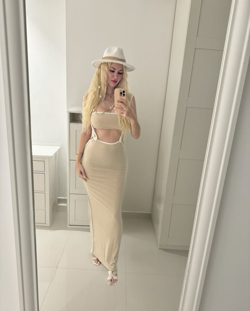 Suspender Maxi Skirt Set