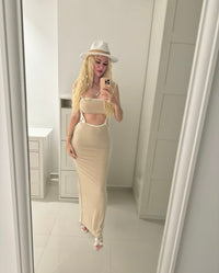 Suspender Maxi Skirt Set