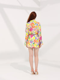 Drape Front Skirt Set