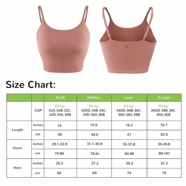 Adjustable Strap Sports Bralette- Pink