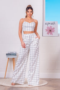 Window Crop & Pants Set