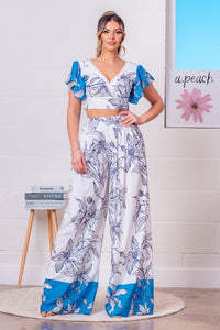 Floral Print Top & Bottom Set