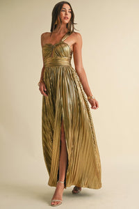 Metallic Maxi Dress