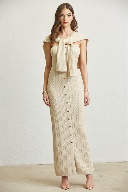 Knit Maxi Dress & Sweater