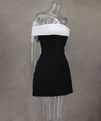 Off-shoulder Bow Waist Dress