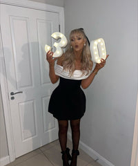 Off-shoulder Bow Waist Dress