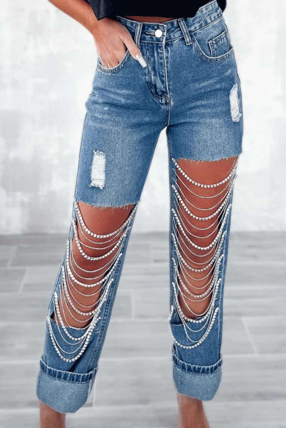 Embellished Jeans