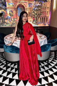 One Shoulder Maxi Dress