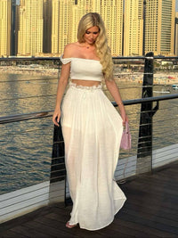 Smocked Top & Maxi Skirt Set