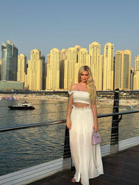 Smocked Top & Maxi Skirt Set