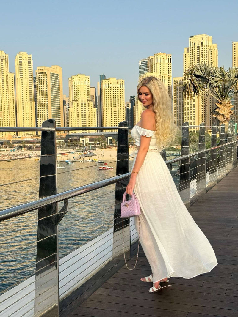 Smocked Top & Maxi Skirt Set