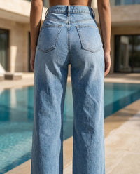 High-Rise Wide Leg Jeans
