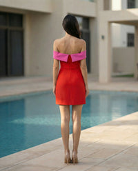 Strapless Mini- Pink