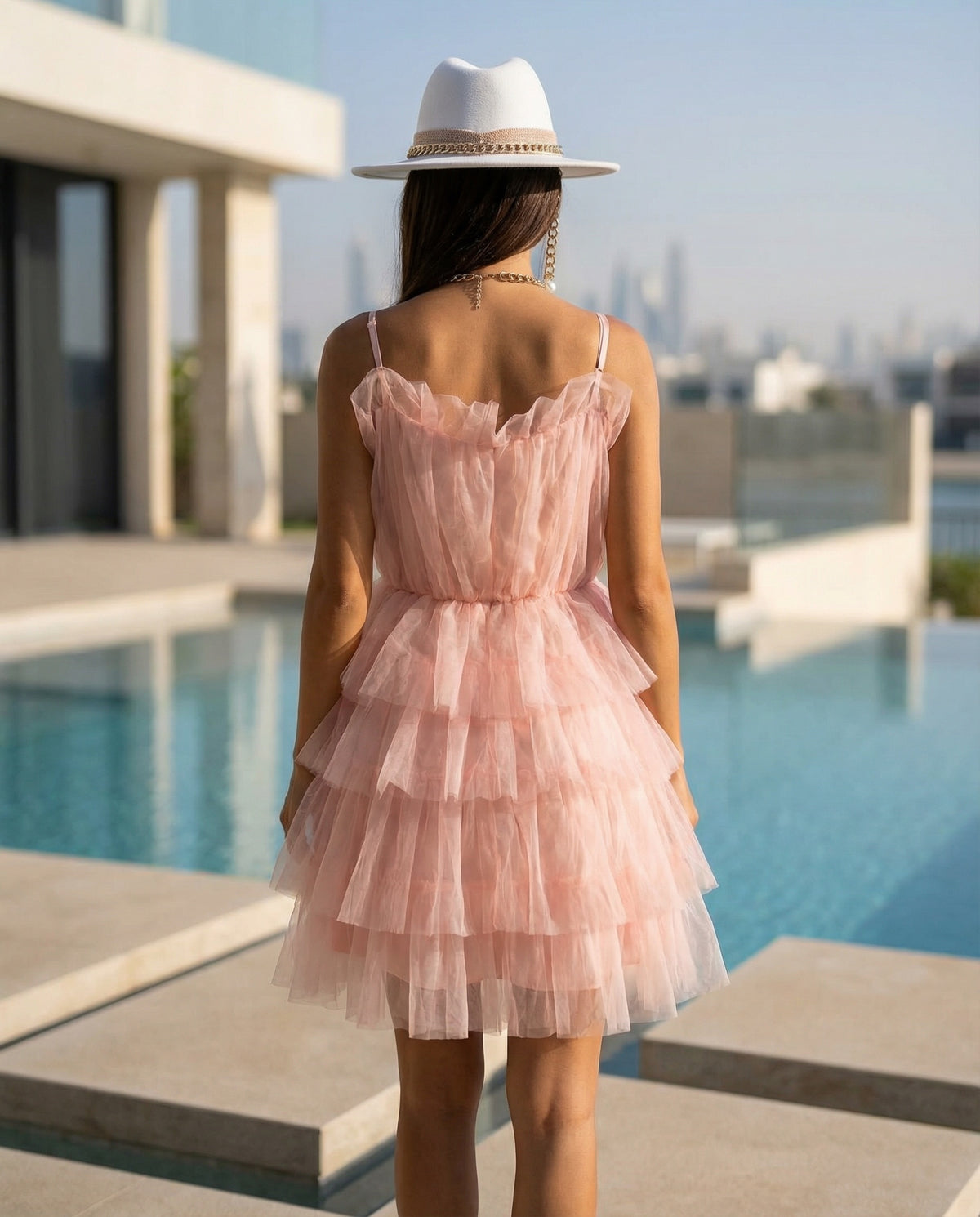 Tulle Tiered Dress