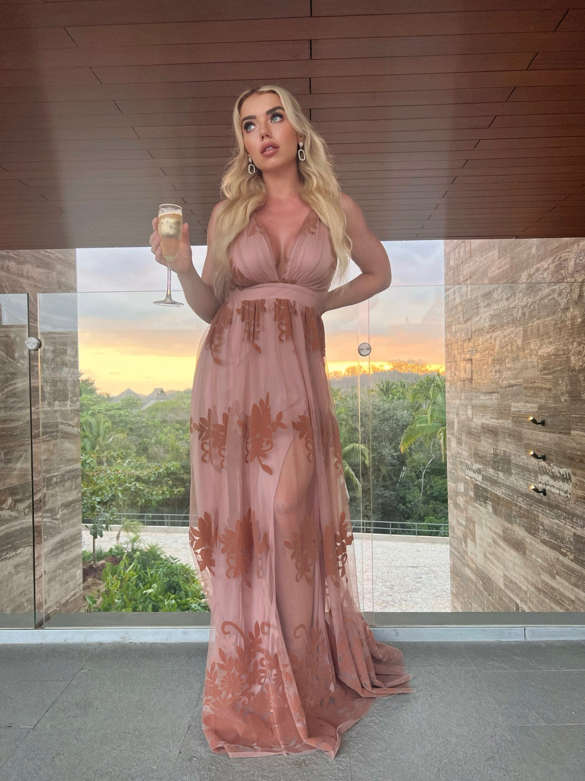 Maxi Dress-Blush