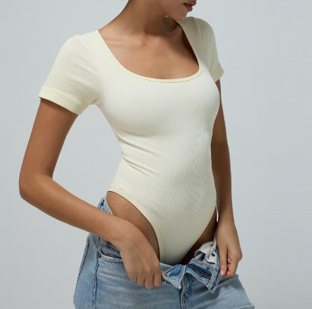 Short Sleeve Cinch Body Suit