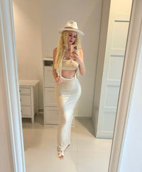 Suspender Maxi Skirt Set