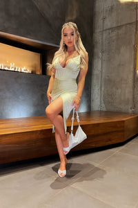 Marilyn Satin Corset Dress