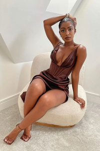 Marilyn Satin Corset Dress